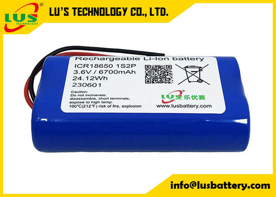 Akumulator ICR18650 3,6 V 6700 mAh Akumulator litowo-jonowy 18650 3350 mah 6700 mah