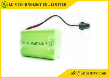 7.2V 650mah Akumulatory niklowo-wodorkowe typu AAA z zielonym PVC