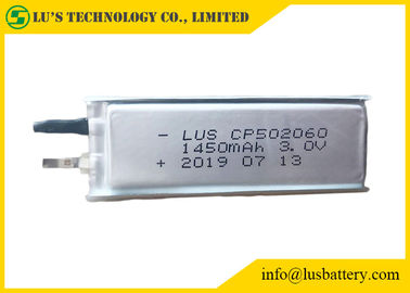 Cp502060 3,0 V 1450 mAh Ultra cienkie ogniwa pierwotnej baterii litowej cienkie baterie