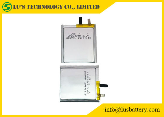 miękko zapakowana bateria Cp224248 850MAH Ultra Thin Limno2 Battery 3.0v