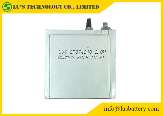 Super cienka bateria IOT LiMnO2 3V 200mAh Wysokotemperaturowa bateria litowa CP074848