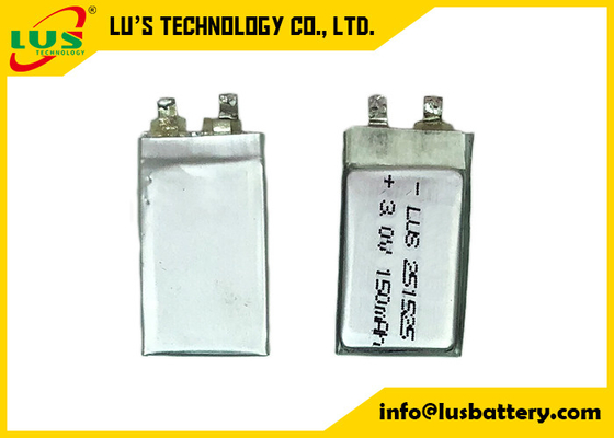 Ultra cienka jednorazowa bateria litowa 3V CP251525 150mah CP251525 RFID