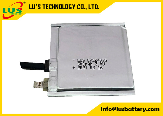 Miękka bateria litowo-manganowa 3,0 V 600 mAh CP224035 do lokalizatora połączeń