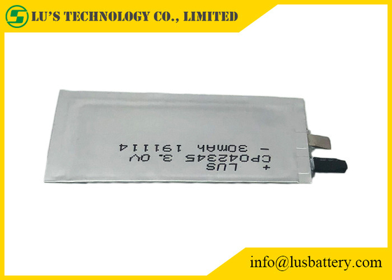 CP042345 3,0 V 35 mAh Elastyczna grubość baterii LiMnO2 0,4 mm