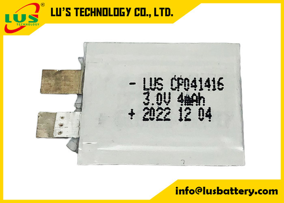 Ultra cienka bateria Limno2 CP041416 3v 4mah Papierowa cienka grubość baterii 0,4 mm