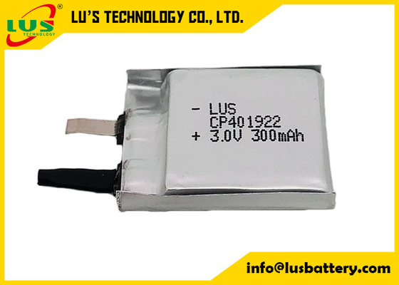 CP401922 3,0 V 300 mah Podstawowa bateria litowa Ultra cienki akumulator Limno2