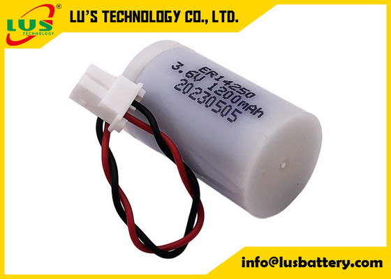 Jednorazowa bateria litowo-chlorkowo-tionylowa (Li-SOCl2) ER14250 1/2 AA, 3,6 V, 1200 mAh, z wodoodporną obudową