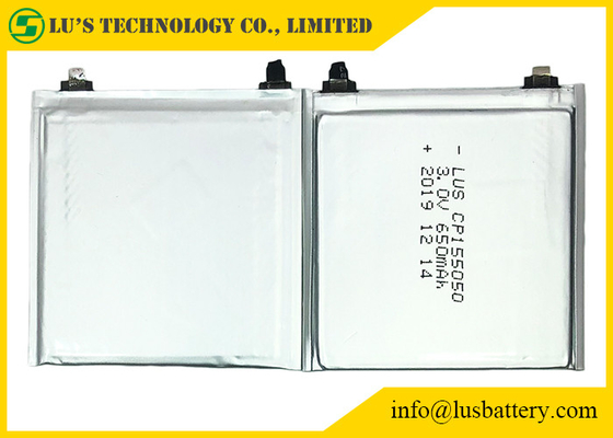 Tabs Terminale Cienka bateria Limno2 Cp155050 3,0 V 650 mAh na dowód osobisty