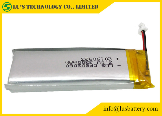 CP802060 Ultra cienka cylindryczna bateria litowo-manganowa 3V 2300mAh