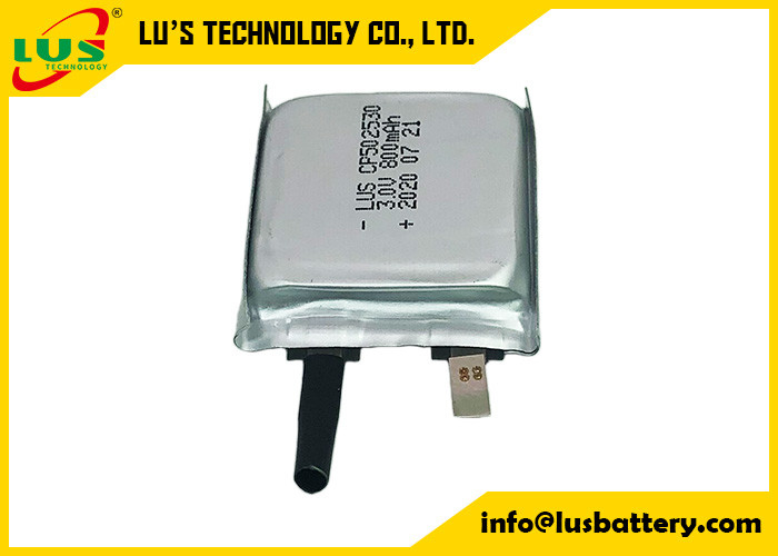 Ultra cienka bateria Limno2 CP502530 3V 800mAh Płaska bateria litowo-jonowa Typ nieładowalny