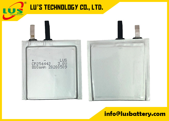 Ultra cienka bateria LiMnO2 3,0 V CP254442 800 mAh Bateria Lipo do urządzenia blokującego RFID