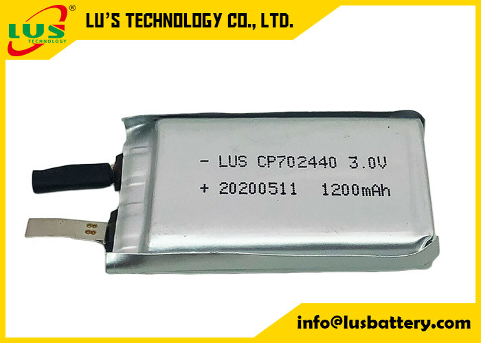 Miękka ultra cienka bateria 1500 mah 3 V CP702440 do elektronicznych systemów śledzenia nagrań