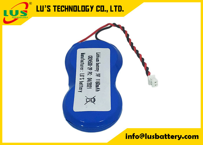 CR2450-2P 3V 1200mah Typ baterii IMOS 1P2-A1 Baterie litowo-metalowe