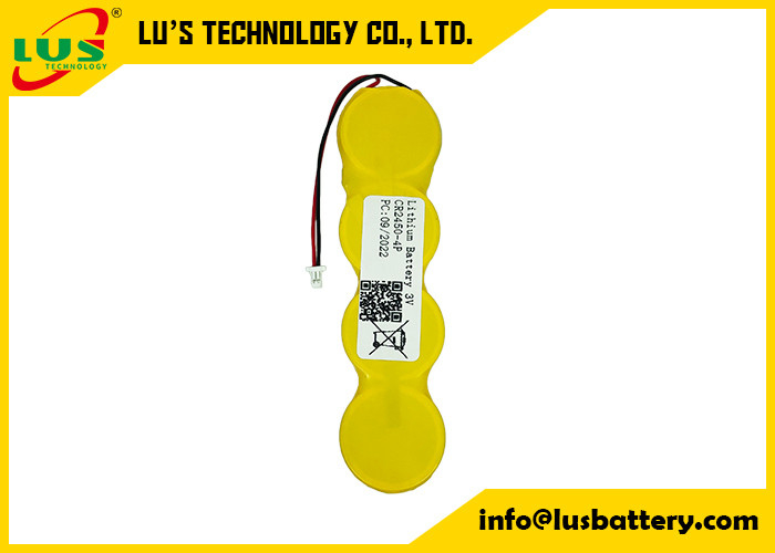 Bateria litowa OEM 3V 2400mah CR2450 4P Bateria monetowa IMOS 1P2-A1