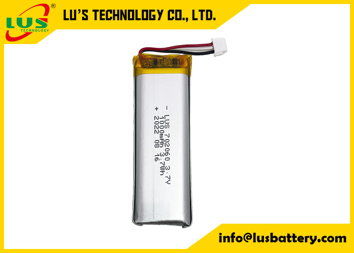 Akumulator litowo-polimerowy o wysokiej temperaturze 3,7 V LP702060 1000 mAh Akumulator litowo-jonowy do śledzenia samochodu