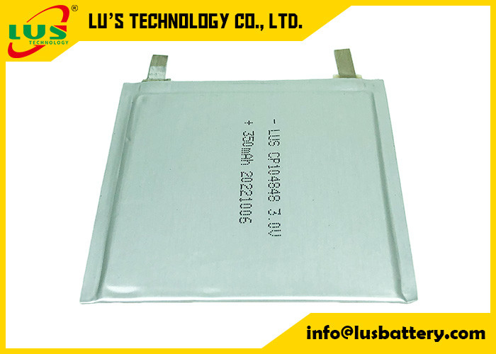 Lekkie podstawowe baterie litowe 3,0 V Elastyczne cienkie ogniwa CP104848 Do systemu rozliczeniowego