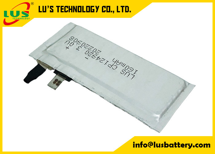 CP124920 LiMnO2 Bateria litowa Elastyczna 3V 160 Mah Super cienka komórka do hełmu ochronnego
