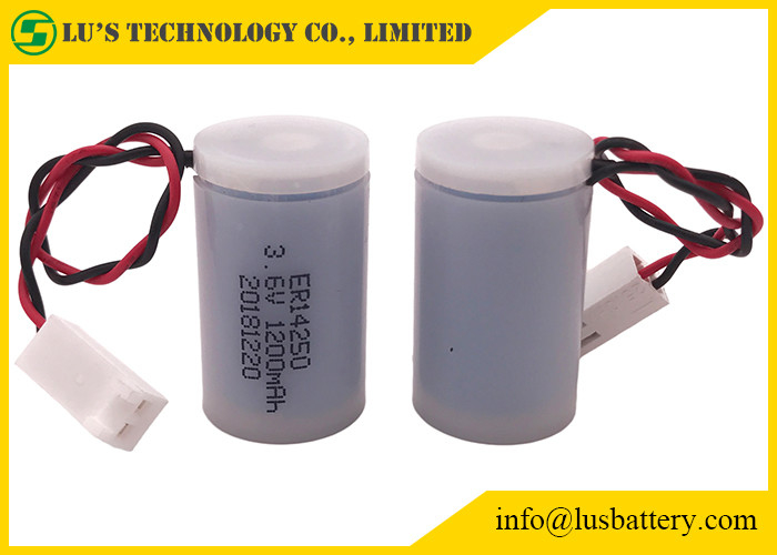 Jednorazowa bateria litowa ER14250 3,6 V 1200mA 1/2AA Rozmiar Plastikowa obudowa do wodomierzy