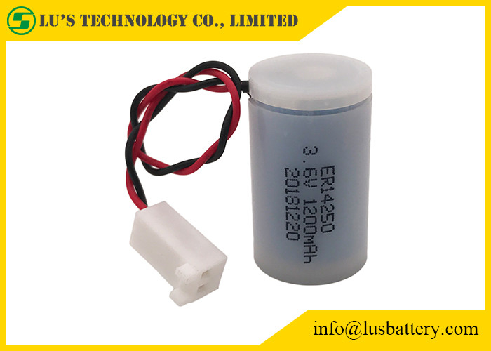 Jednorazowa bateria litowa ER14250 3,6 V 1200mA 1/2AA Rozmiar Plastikowa obudowa do wodomierzy