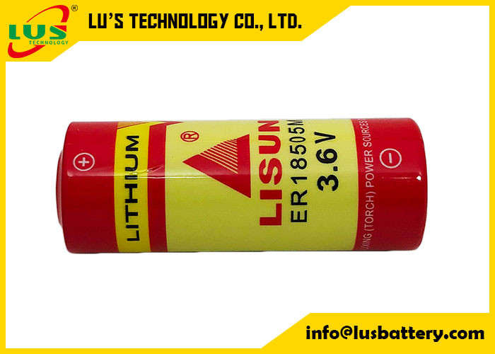 Podstawowa bateria litowa typu spiralnego 3,6 V 3600 mAh Li SOCl2 Bateria ER18505M UHR-ER18505