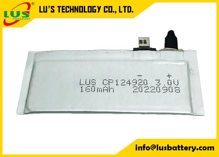 CP144920 150mah 3v Ultra cienki miękki pakiet Li Mno2 Bateria Bateria litowo-manganowa