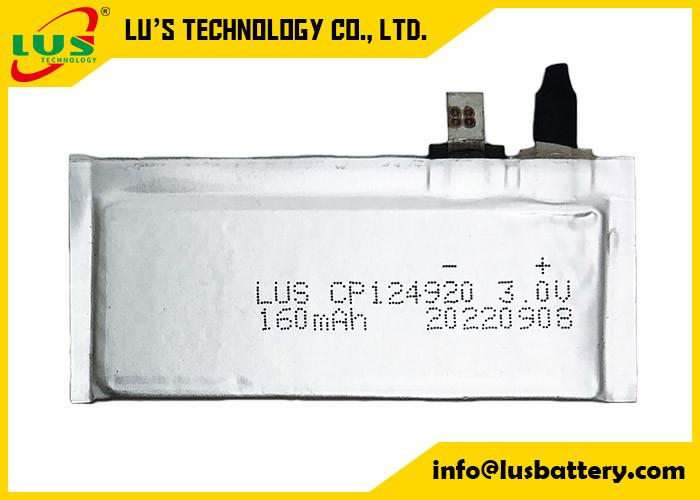 CP144920 150mah 3v Ultra cienki miękki pakiet Li Mno2 Bateria Bateria litowo-manganowa