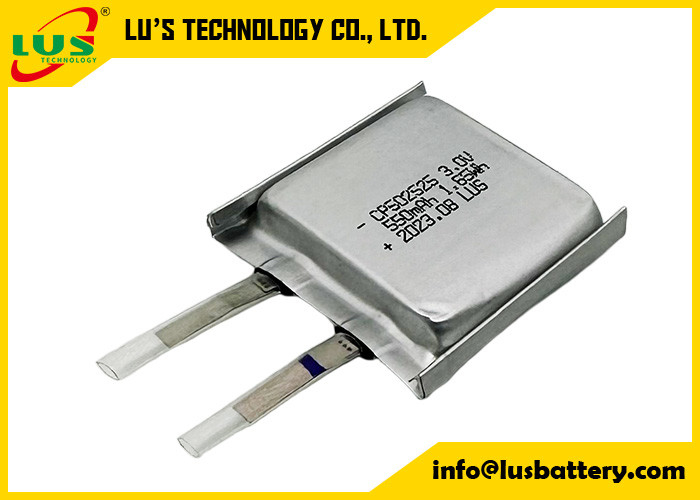 Podstawowa bateria litowa CP502525 Bateria Li-MnO2 3 V 550 Mah Bateria litowa Jednorazowa bateria do zabawek elektronicznych