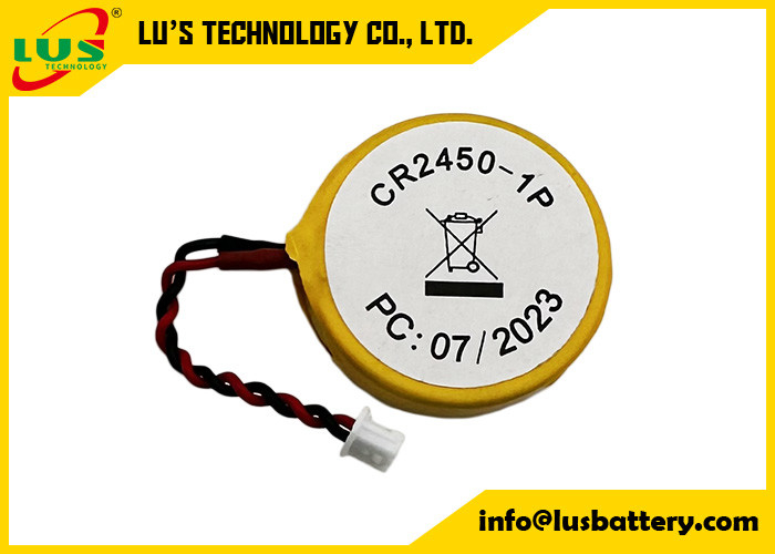 Baterie litowe CR2450 Cmos Cr2450 1p 2p 3p Bateria litowa z przewodami i złączem