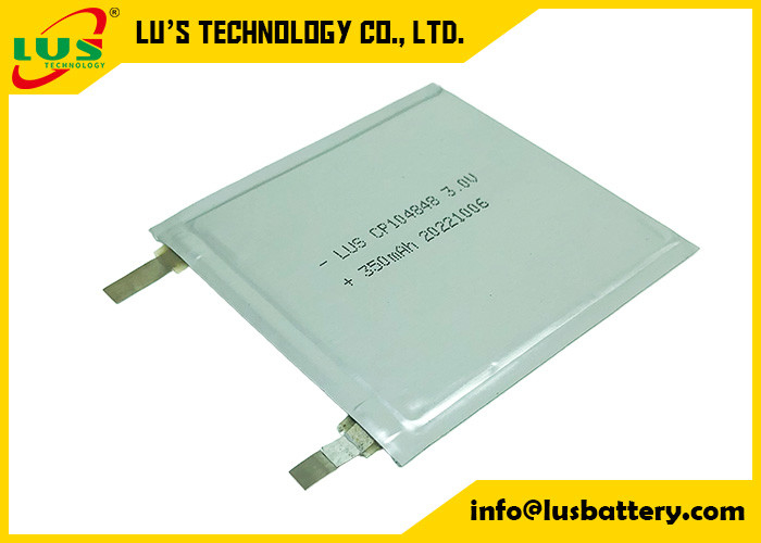 CP104848 3,0V 400mAh Limno2 Ultra Thin Non Rechargeable Soft Li-Mno2 Flat Lithium Battery 104848