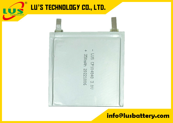 CP104848 3,0V 400mAh Limno2 Ultra Thin Non Rechargeable Soft Li-Mno2 Flat Lithium Battery 104848