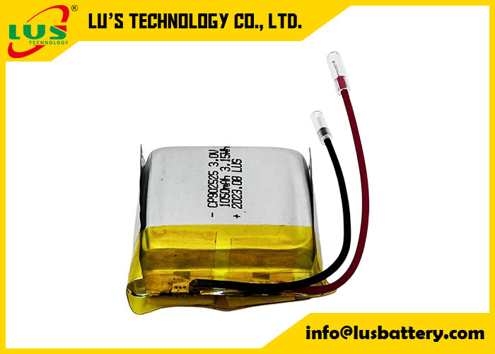 CP902525 Dwutlenek manganu litowy 3V Akumulator 3,0v 1050mah CP1002525 Nieodładowalne cienkie baterie