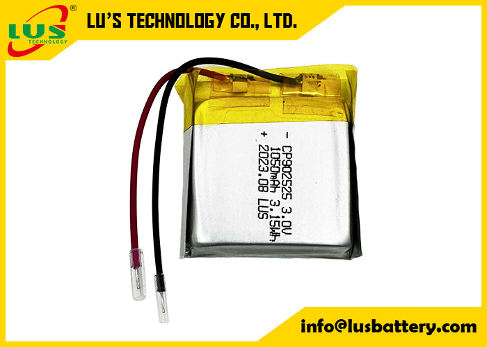 CP902525 Dwutlenek manganu litowy 3V Akumulator 3,0v 1050mah CP1002525 Nieodładowalne cienkie baterie