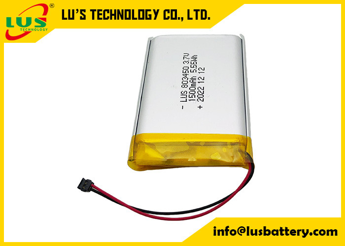 Litowo-polimerowy akumulator 1500mAh 5.55Wh LP803450 1500mAh 3.7V Akumulator Li-polimerowy LP803450