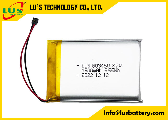Litowo-polimerowy akumulator 1500mAh 5.55Wh LP803450 1500mAh 3.7V Akumulator Li-polimerowy LP803450