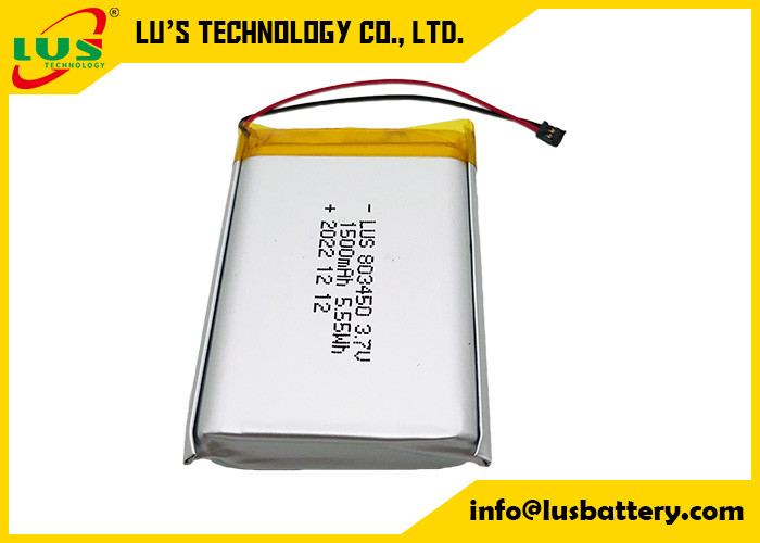 Litowo-polimerowy akumulator 1500mAh 5.55Wh LP803450 1500mAh 3.7V Akumulator Li-polimerowy LP803450