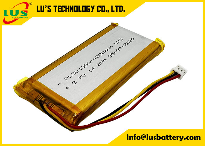 3.7 Volt 4000mAh Akumulator naładowalny LP904388 Akumulator Li-Ion 4000mAh 3.7V Akumulator naładowalny Li-Ion Polimerowy