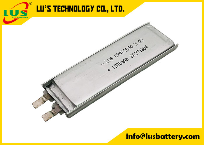cienkie, elastyczne akumulatory limno2 CP402060 3,0 wolt 1200mah do akumulatorów litowych CMOS nieobciążalnych 3V