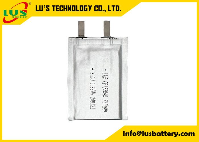 Cp123040 Ultra Thin Primary Lithium Battery 3.0 Volt 210mAh Li-Mno2 Bateria dostosowana