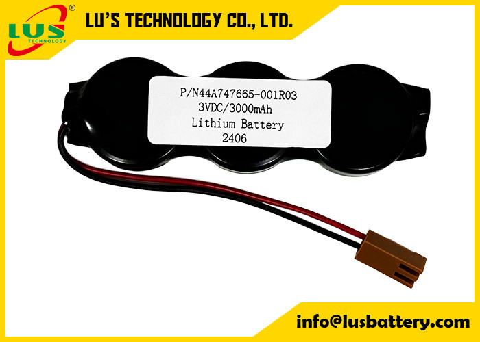 P/N44A747665-001R03 3VDC 3000mah bateria litowa CR2477-3P bateria monetowa OEM