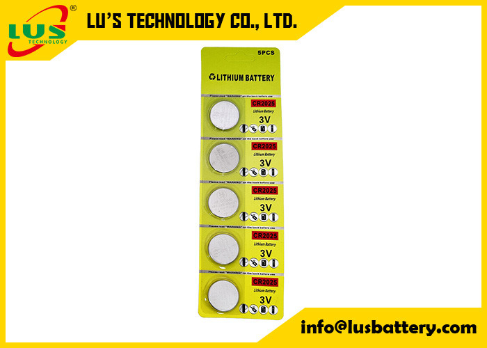 3V Litium Coin Cell Battery CR2025 Baterie zdalne 5-pack IEC-CR2025 baterie litowe