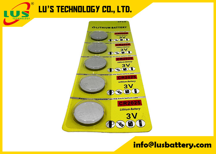 3V Litium Coin Cell Battery CR2025 Baterie zdalne 5-pack IEC-CR2025 baterie litowe