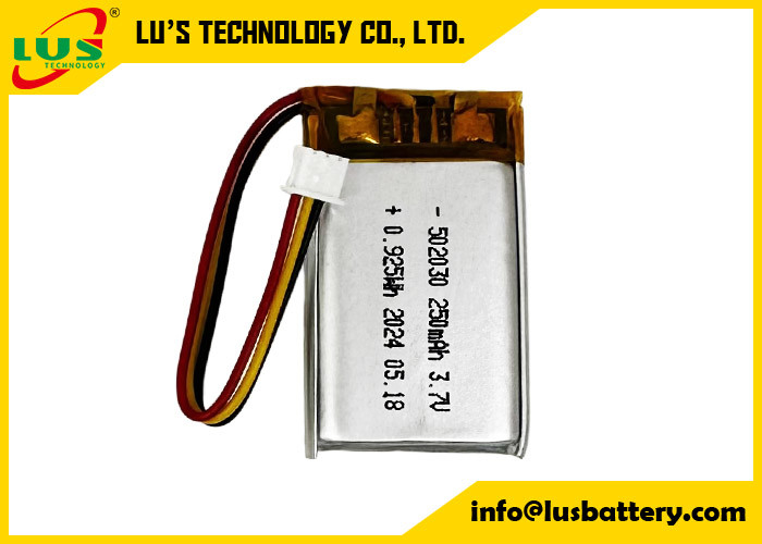 3.7v akumulator 502030 Li Polimerowy akumulator LP502030 3.7V 250mAh cienka komórka do ładowania