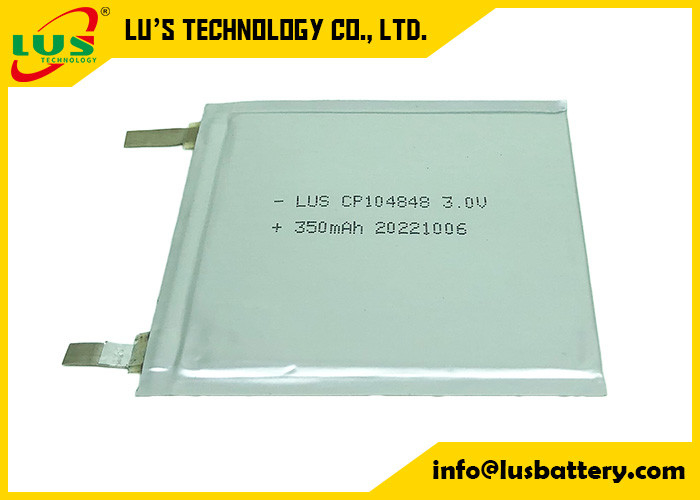 Baterie PC104848 3v bateria litowa 350mah super-cienkiej komórki OEM do kart