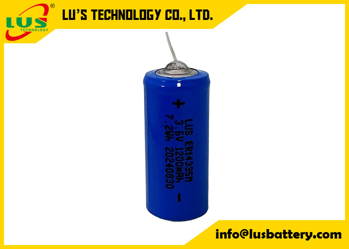 ER14335M 3.6v 2/3AA 1200mAh lisocl2 bateria z ośnym ołowiem bateria litowa o wysokim zużyciu ER14335M
