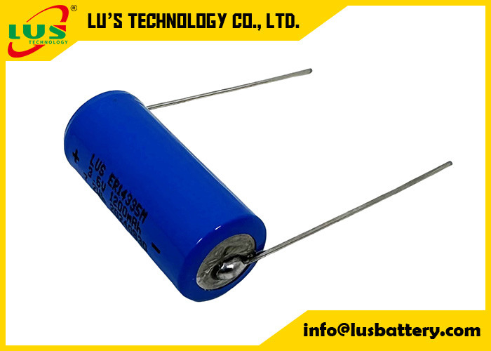 ER14335M 3.6v 2/3AA 1200mAh lisocl2 bateria z ośnym ołowiem bateria litowa o wysokim zużyciu ER14335M