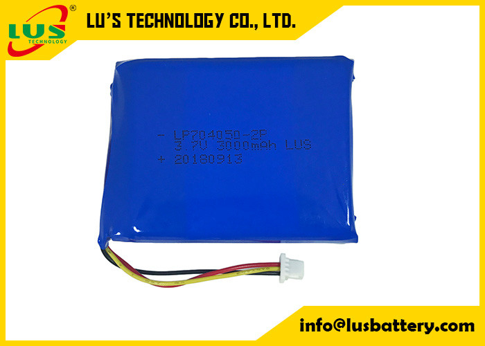 3.7v 1600mah 704050 bateria lipo ładowalny zestaw baterii litowo-polimerowych LP70450-2P 3000mah