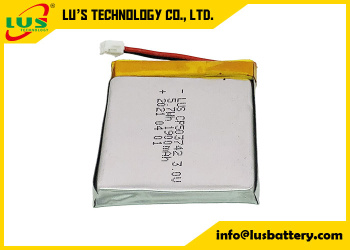 CP503742 3V 1900mAh Specjalistyczna bateria litowa z cienkimi ogniwami 3 woltów