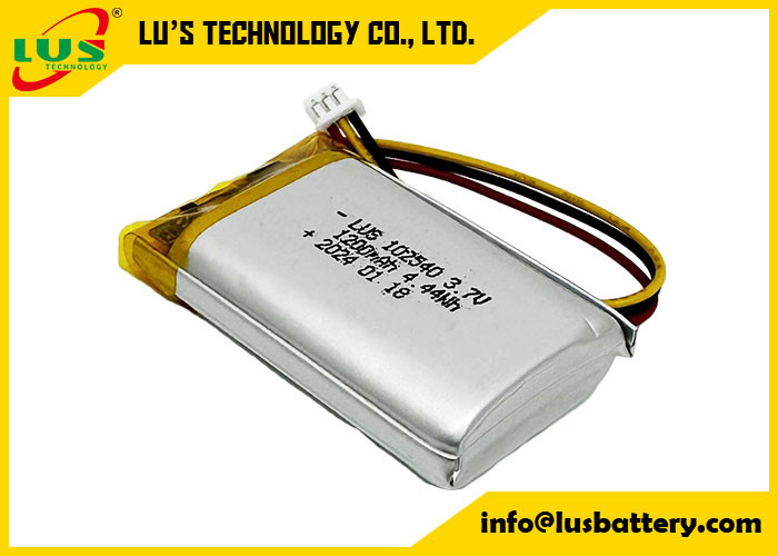 ładowalna bateria poliestrowa litowa LP102540 3,7V 1200mAh 4,44Wh 3,7 V Lipo Bateria OEM
