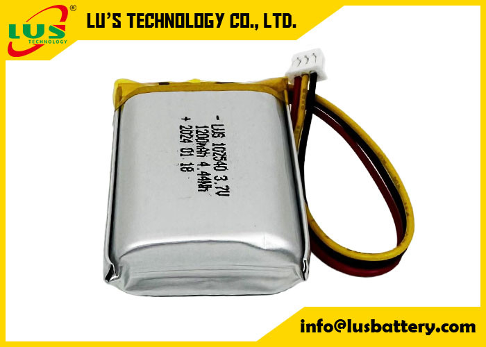 ładowalna bateria poliestrowa litowa LP102540 3,7V 1200mAh 4,44Wh 3,7 V Lipo Bateria OEM