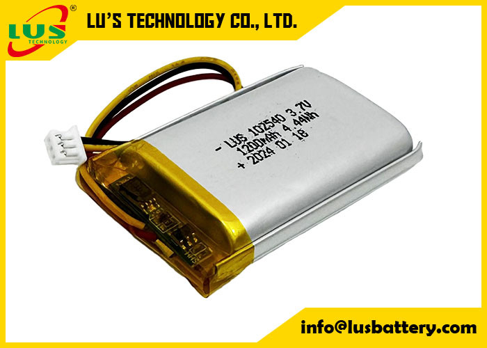 ładowalna bateria poliestrowa litowa LP102540 3,7V 1200mAh 4,44Wh 3,7 V Lipo Bateria OEM